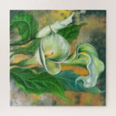 Mooie Calla Lily Flower - Migned Drawing Art Legpuzzel (Horizontaal)