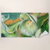 Mooie Calla Lily Flower - Migned Drawing Strandlaken (Voorkant)