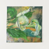 Mooie Calla Lily Flower Tapestry Painting Wandkleed (Voorkant (horizontaal))