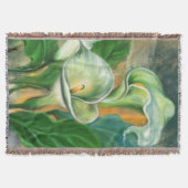 Mooie Calla Lily Flower Throw Blanket Painting Deken (Voorkant)