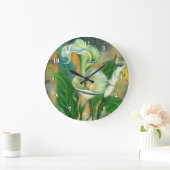 Mooie Calla Lily Flower Wall klok - Schilderen (Huis)