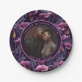 Mooie Calle-lelie-borden voor huwelijksfeest Papieren Bordje