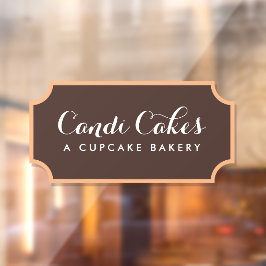Mooie Calligrafie Bakkerij Raamsticker
