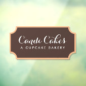 Mooie Calligrafie Bakkerij Raamsticker (Vel 3)