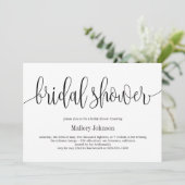 Mooie Calligraphy EDITABLE KLEUR Vrijgezellenfeest Kaart (Staand voorkant)