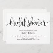 Mooie Calligraphy EDITABLE KLEUR Vrijgezellenfeest Kaart (Voorkant / Achterkant)