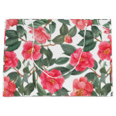 Mooie Camellia Flowers en Leaves Pattern Groot Cadeauzakje (Voorkant)