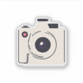 Mooie Camera Sticker (Voorkant)