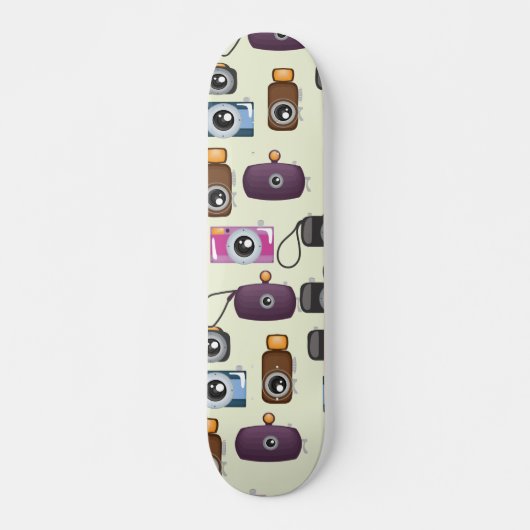 Mooie camerapatroon persoonlijk skateboard (Voorkant)