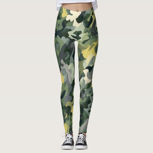 Mooie camouflage Art Leggings (Voorkant)