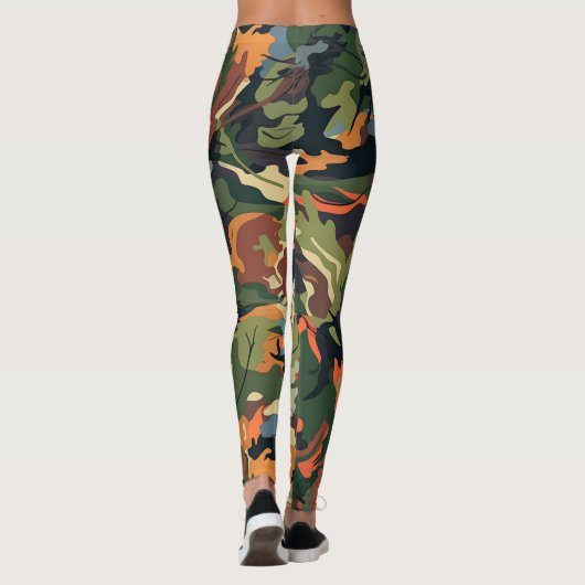 Mooie camouflage Art Leggings (Achterkant)