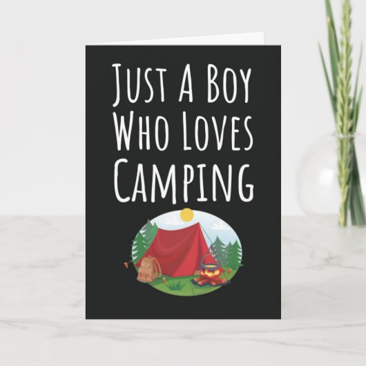Mooie Camping Kaarten Voor Baby Jongens Kinderen C (Voorkant)