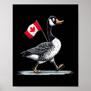 Mooie Canada Animal Look met Cool Goose Poster