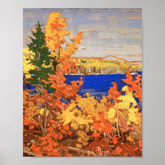Mooie Canadese Art Autumn Foliage Tom Thomson Poster (Voorkant)