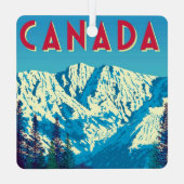 Mooie Canadese Bergen Ornament (Achterkant)