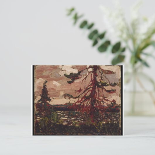 Mooie Canadese scene Ragged Pine Tom Thomson Briefkaart (Staand voorkant)