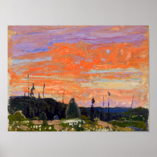 Mooie Canadese wilde natuur Tom Thomson schilderen Poster