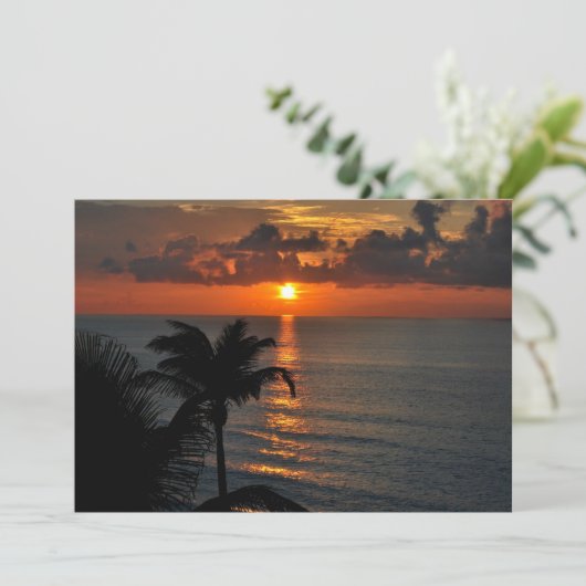 Mooie Cancun Sunset Kaart (Staand voorkant)
