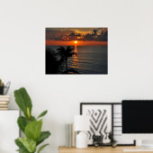 Mooie Cancun Sunset Poster (Thuiskantoor)