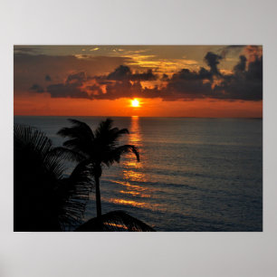 Mooie Cancun Sunset Poster