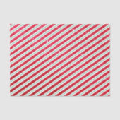 Mooie Candy Cane Glitter Gestreept Patroon Kerstmi Tissuepapier (Voorkant)