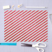 Mooie Candy Cane Glitter Gestreept Patroon Kerstmi Tissuepapier (Craft)