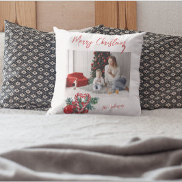 Mooie Candy Canes | Kerstmis Familie Foto Kussen