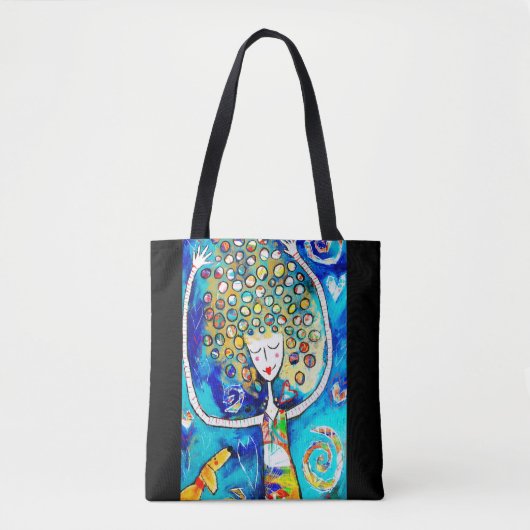Mooie canvas tas "Bliss" (Voorkant)