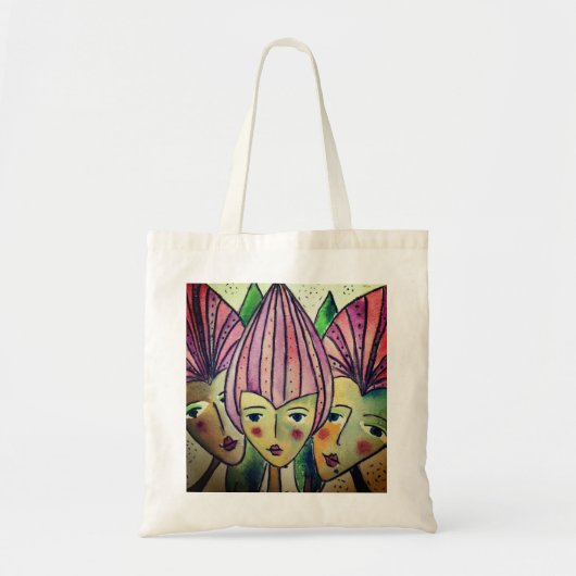 Mooie canvas tas 'drie zussen' (Voorkant)