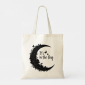 Mooie Canvas tas "Het zit in de tas" (Achterkant)