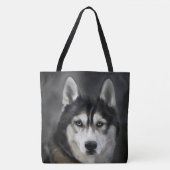 Mooie Canvas tas van Siberian Husky (Voorkant)