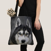 Mooie Canvas tas van Siberian Husky (Dichtbij)