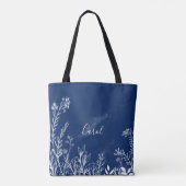 Mooie Canvas tas van Wildflower Doodles (Achterkant)