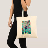 Mooie canvas tas: "Verhoog de positieve kant" Tote Bag (Voorkant (product))