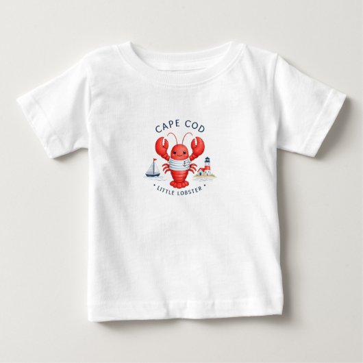     Mooie Cape Cod Kreeft Baby T-Shirt | Cape Cod  (Voorkant)