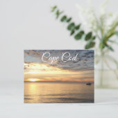 Mooie Cape Cod Sunset over Buzzard's Bay Briefkaart (Staand voorkant)