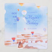 Mooie Cappadocia heteluchtballon verjaardag Kaart (Voorkant / Achterkant)