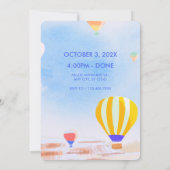 Mooie Cappadocia heteluchtballon verjaardag Kaart (Achterkant)