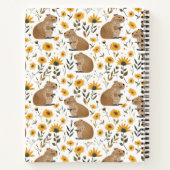 Mooie Capybara Bloemenspiraal Notebook Notitieboek (Achterkant)