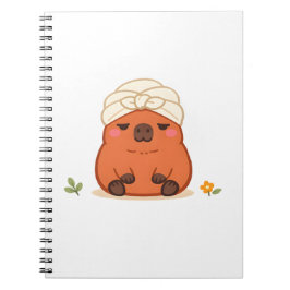 Mooie Capybara Spadag Touwelen Tulband Notitieboek