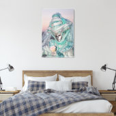 Mooie Carnavalskostuum, Venetië Canvas Afdruk (Insitu (Slaapkamer))