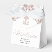 Mooie Carrousel Bloemen Zacht Roze Bedankdoosjes (Voorkant Zijde)