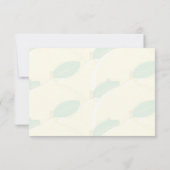 Mooie Cartoon Citroen Met Aangepaste Monogram Voer Notitiekaartje (Achterkant)