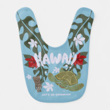 Mooie Cartoon Hawaii Zeeschildpad Baby Blauwe Slab