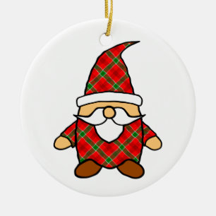 Mooie Cartoon Kabouter Tekening Keramische Kerstba Keramisch Ornament