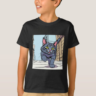 Mooie Cartoon Katten Kunst Grafische T-Shirt voor