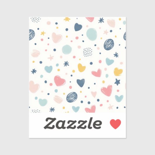 Mooie Cartoon Lucht Sticker (Vel)