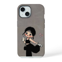 Mooie Cartoon Meisje Phonehoesje