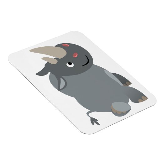 Mooie Cartoon Oplaadbare Neushoorn Flexibele Magne Magneet (Rechterzijde)