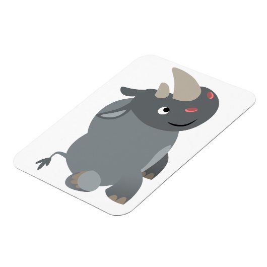 Mooie Cartoon Oplaadbare Neushoorn Flexibele Magne Magneet (Linkerzijde)